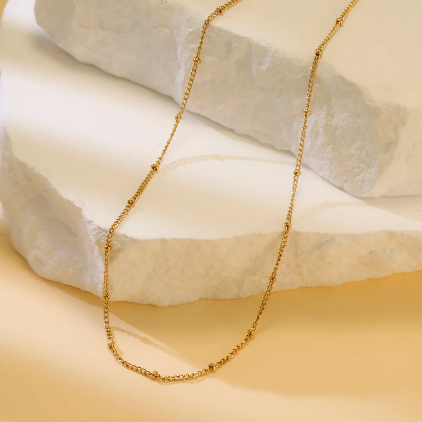 Skyrim Stainless Steel Gold Color Chain Necklace Women Minimalist Cuban Paperclip Twisted Snake Chain Fashion Jewelry Wholesale