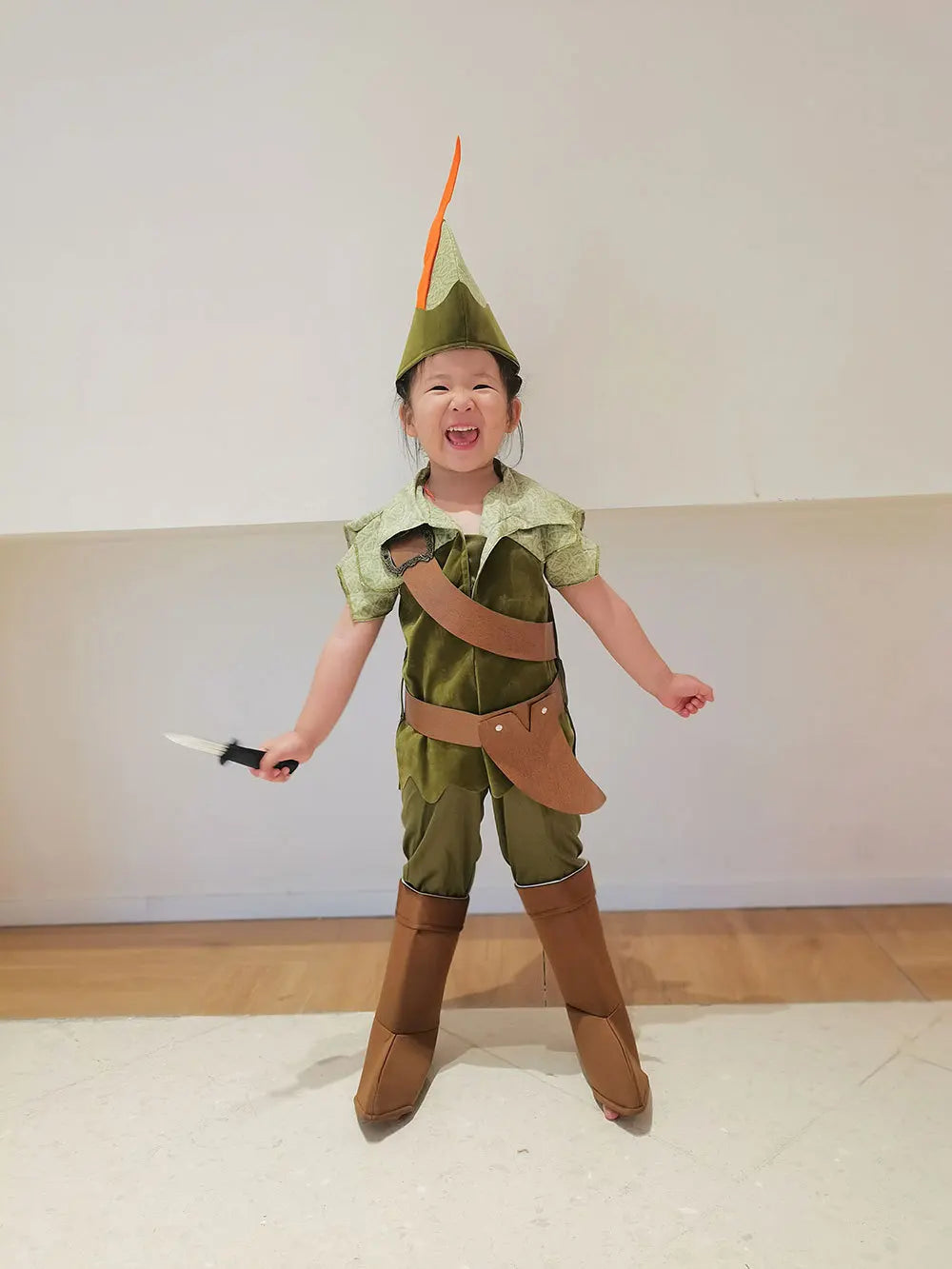 Peter Pan Cosplay Costume Halloween Children's Party Green Elf Clothes Christmas Children Gift Stage Play Performance Costume