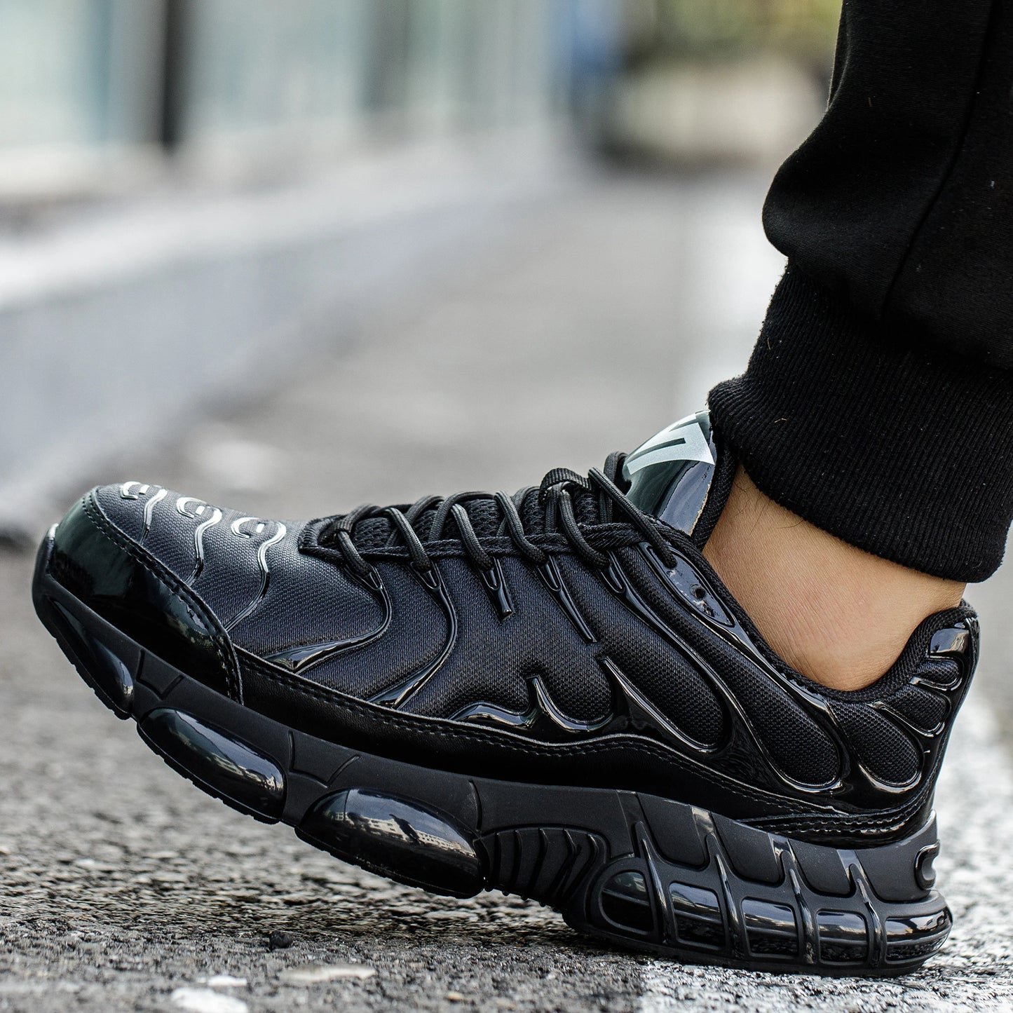Steel Toe Work Shoes Men Women Breathable Construction Shoes Safety Shoes Air Cushion Work Safety Sneakers Anti-Smash Work Boots