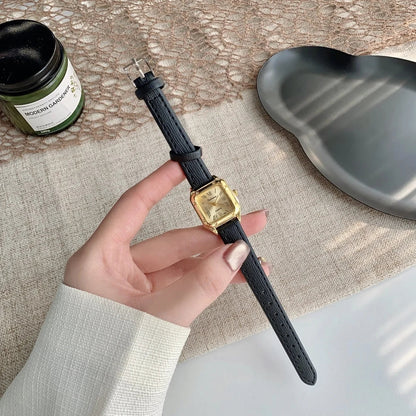 Women Watch Small Square Dial Thin Leather Strap Ladies Wristwatch Elegant Quartz Female Watches Casual reloj mujer