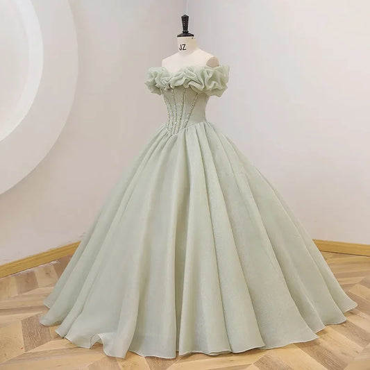 Homecoming Dresses: One Shoulder Simple Elegant Ball Gown Wedding Party Dresses