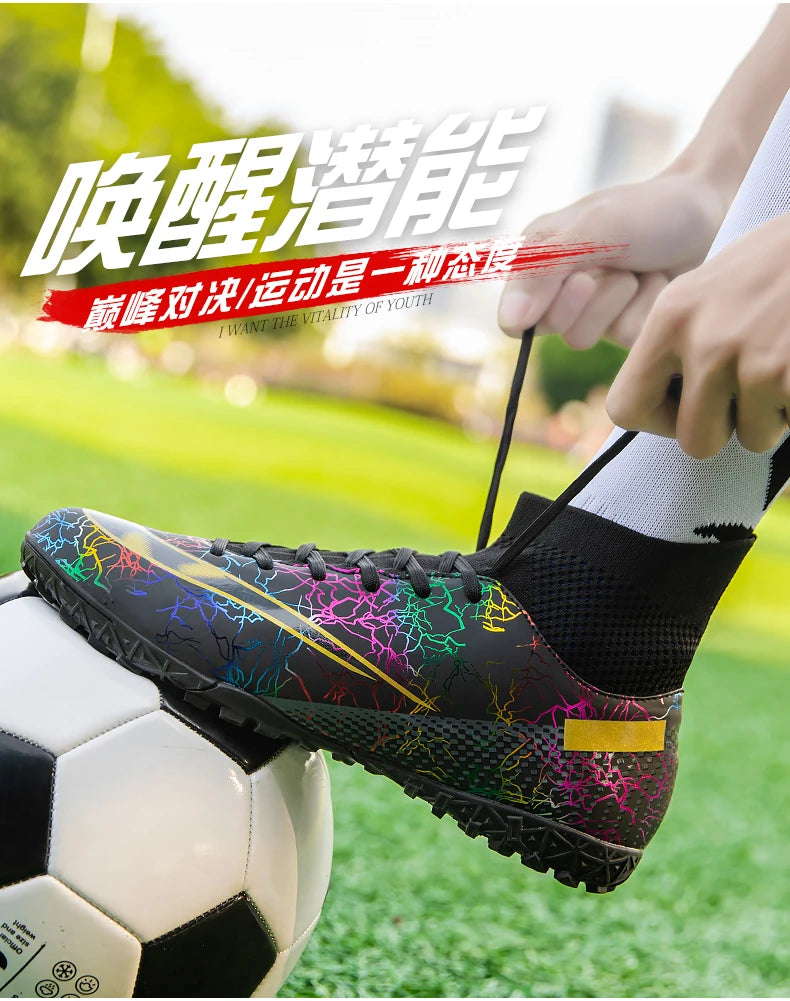 Football Boot Turf Training Futsal Hall Men Soccer Shoes