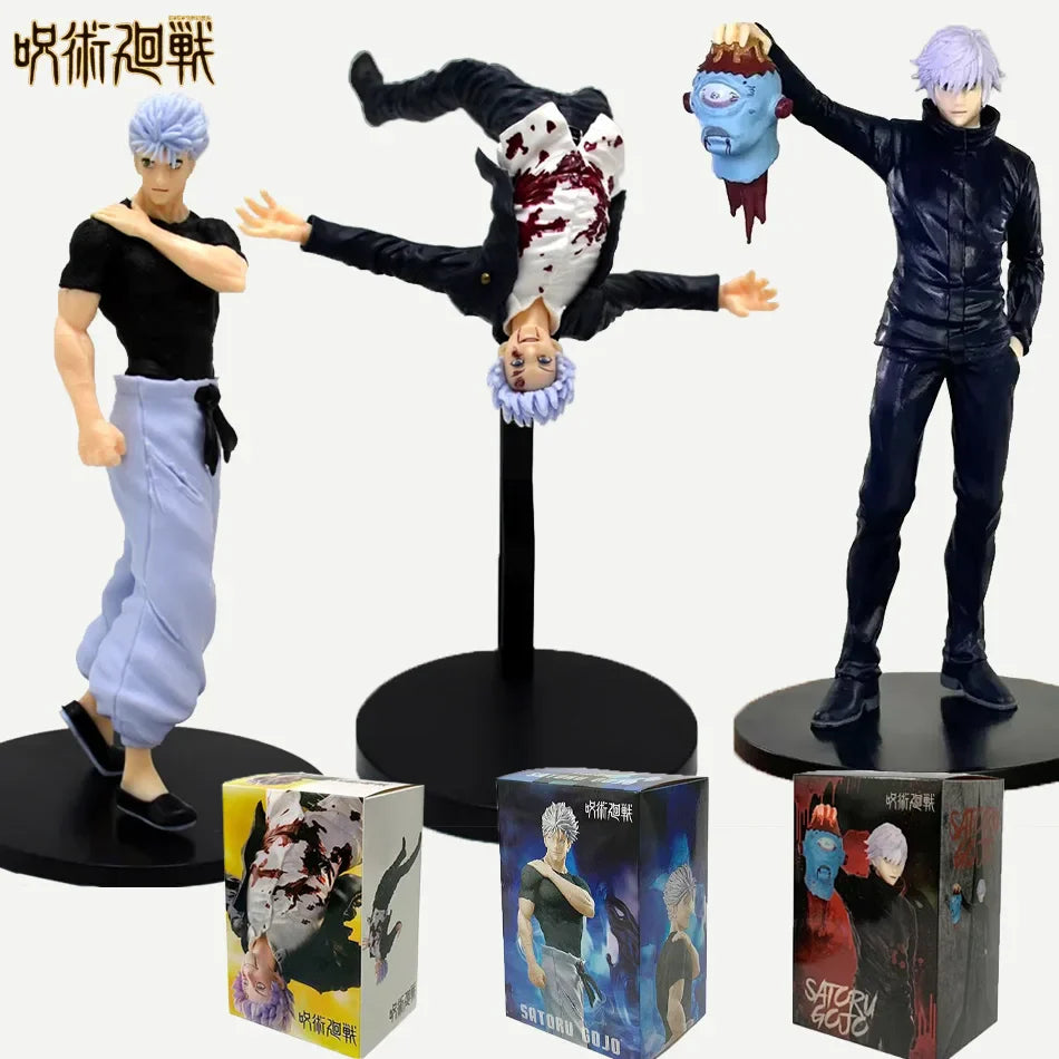 19cm Japanese Anime Jujutsu Kaisen Figure Gojo Satoru Action Figure PVC Model Toys Collectible Statue Standing Kids Gift