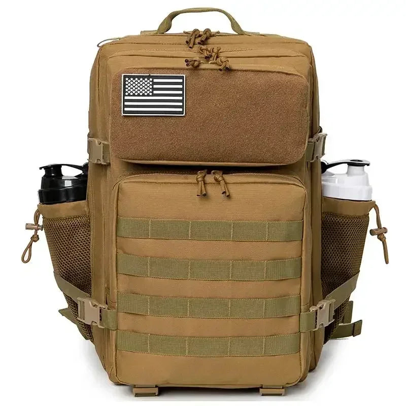 45L Tactical Backpack for Men  Outdoor camping equipment back pack Hiking Survival Rucksack travel backpacks School Bag