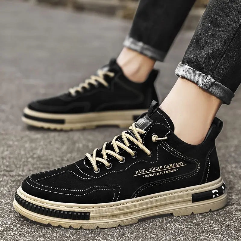 Mens Shoes Casual Summer Sneakers Outdoor Platform Hiking Fashion Luxury Leather Loafers Tennis Ankle Boots Flat Trainers 2025