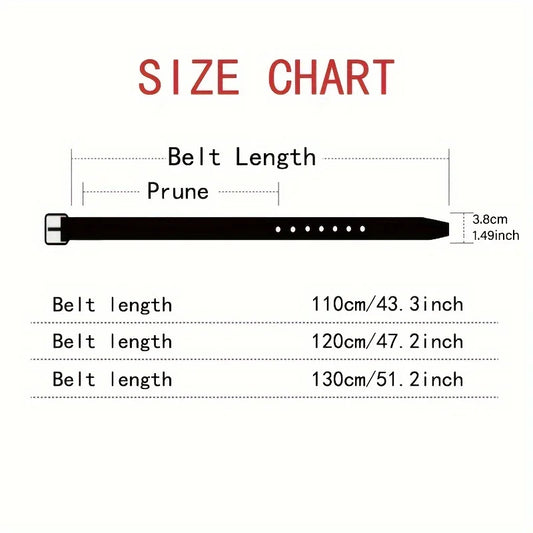 3.8cm Wide Men's Belt 110cm 120cm 130cm High-Quality Leather Belt Men's Retro Pure Cowhide Alloy Pin Buckle Jeans Men's Belt