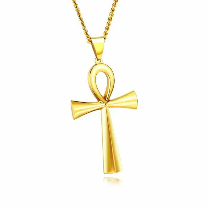 Amulet Pendant Egyptian Ankh Crucifix Necklaces Pendants  Symbol of Life Cross Necklaces Jewelry Wholesale