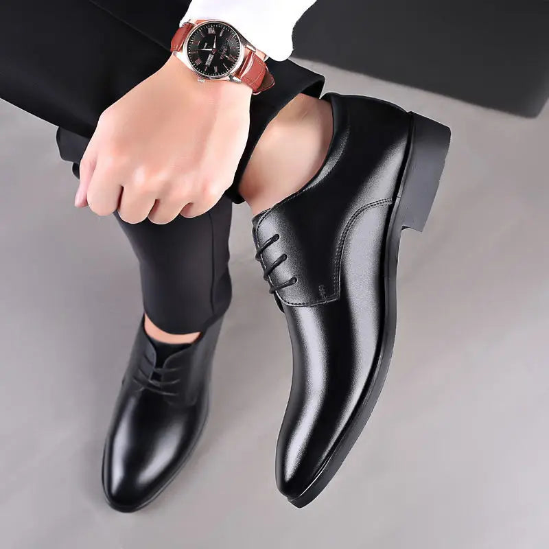 Men Dress Shoes Formal Man for Leather Original Men's Social Elegant Italian Original Casual Designer Luxury Business Mens Shoe