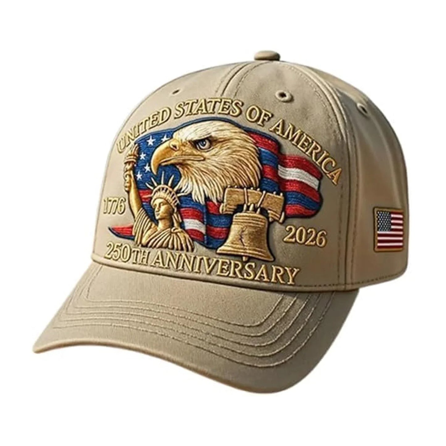 US 250th Anniversary Cap Retro Washed Patriotic Cap Trucker Hat Outdoor Sunhats Sports Hat reathable Baseball Caps for Men Women