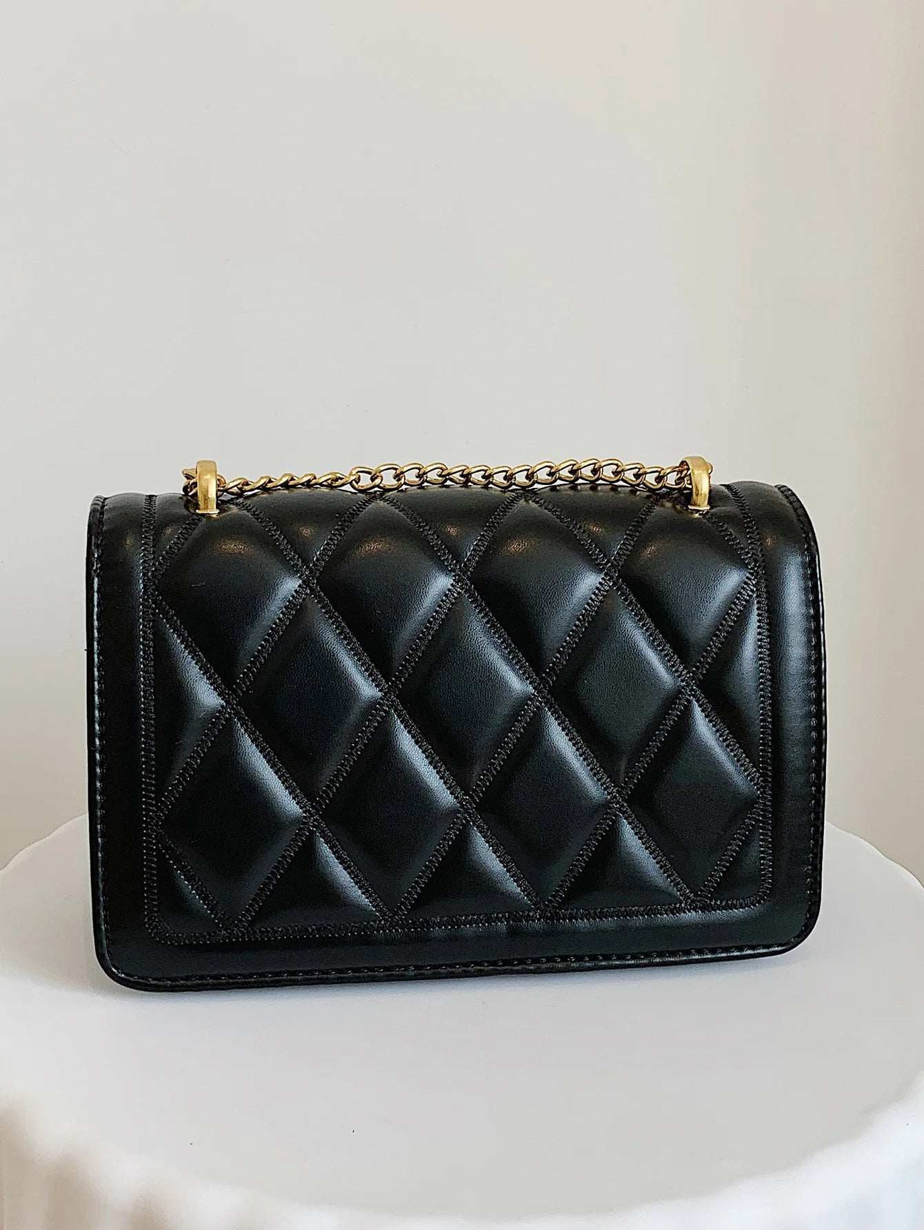 High Sense Fashion Rhombus Chain Shoulder Bag With Small Square Bag Fashion