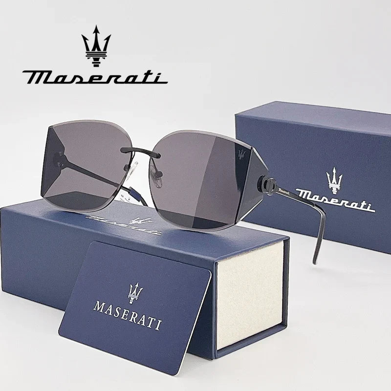 MASERATI Luxury Sunglasses Nylon Sunglasses UV400 Sunglasses for Driving Cycling Beach Outdoor for Men Women Trendy Design