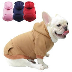 Dog Hoodie Winter Warm Dog Clothes for Small Medium Dogs French Bulldog