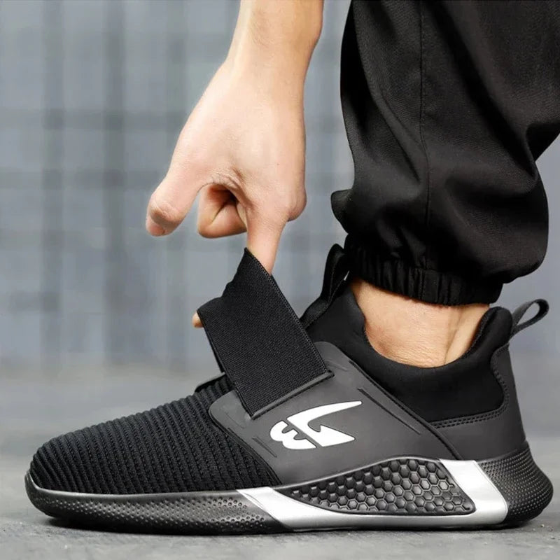 Security Protection Boots Men Shoes Steel Toe Work Safety Shoes Anti-smash Puncture-Proof Safety Boots Comfortable Sneakers