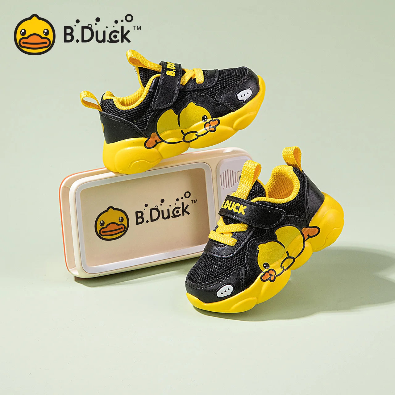 B.Duck Kids Sport Shoes Fashion Mesh Breathable Boys Sneakers Spring Autumn