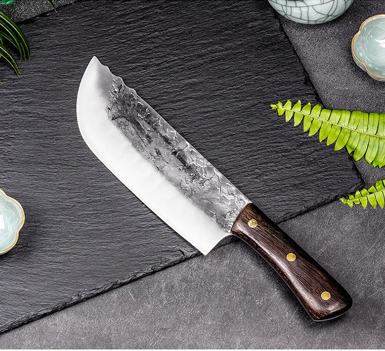 Cleaver Knife Forged Full Tang Butcher Knife 5CR15mov Stainless Steel Knife Sharp