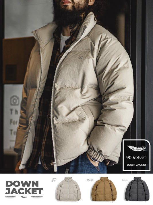 Madden Casual Stand-up Collar down Jacket Short Men's Winter Parka