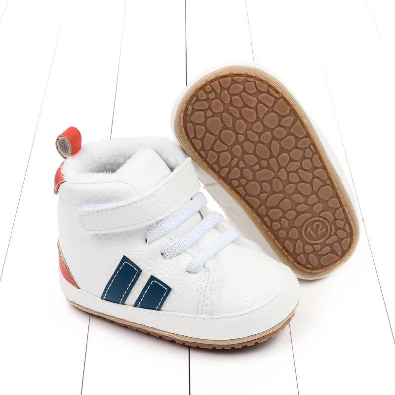 Baby Winter and Autumn Toddler Infant First Walking Shoes Ankle-covered