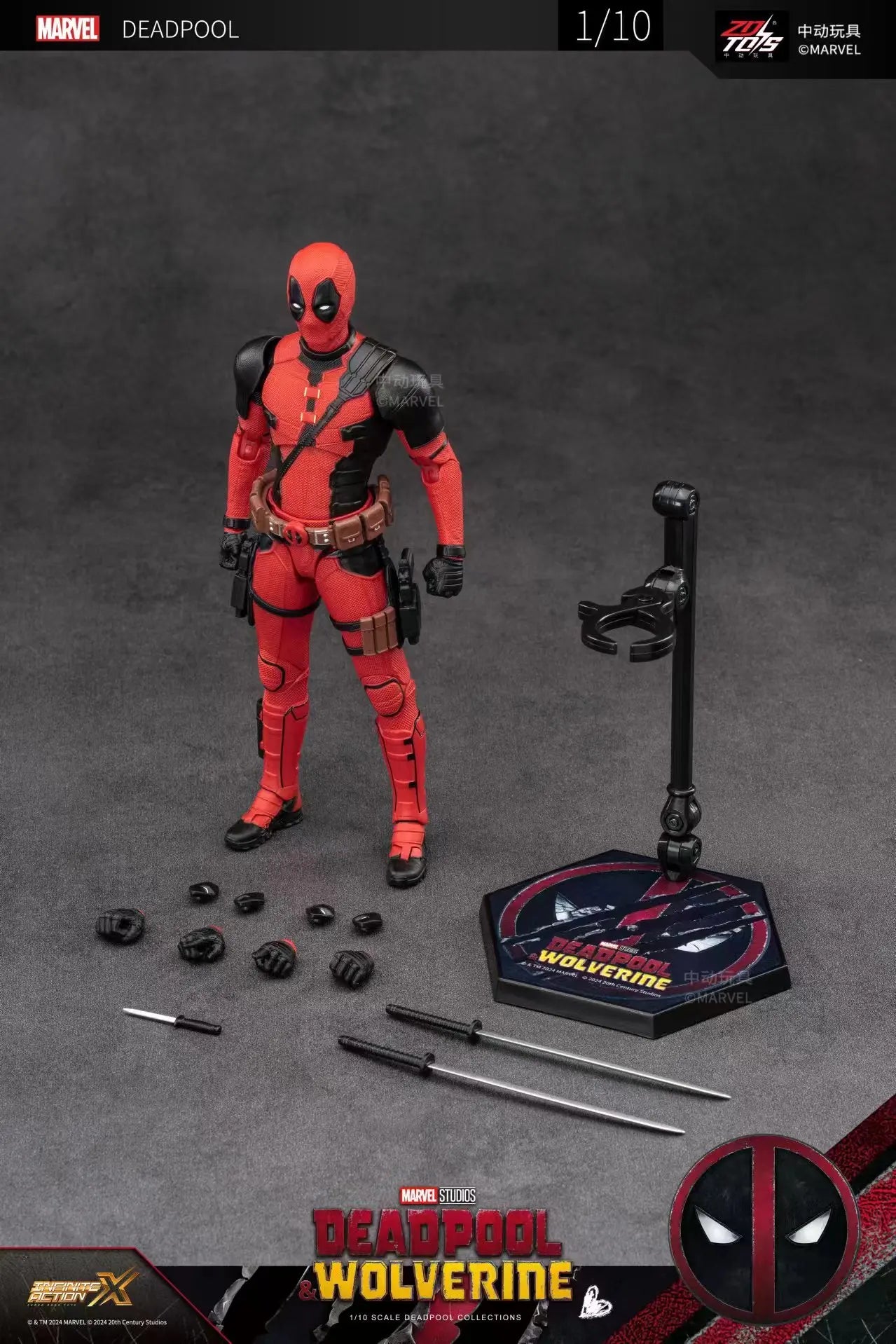 2024 Deadpool & Wolverine Action Figures Movie Version ZD Toy Series  Collections Adult Action Figures Kids Gift