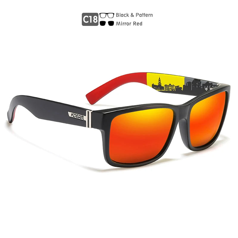 Sunglasses Men Flat Top Designer Polaroid Glasses Accessories Included