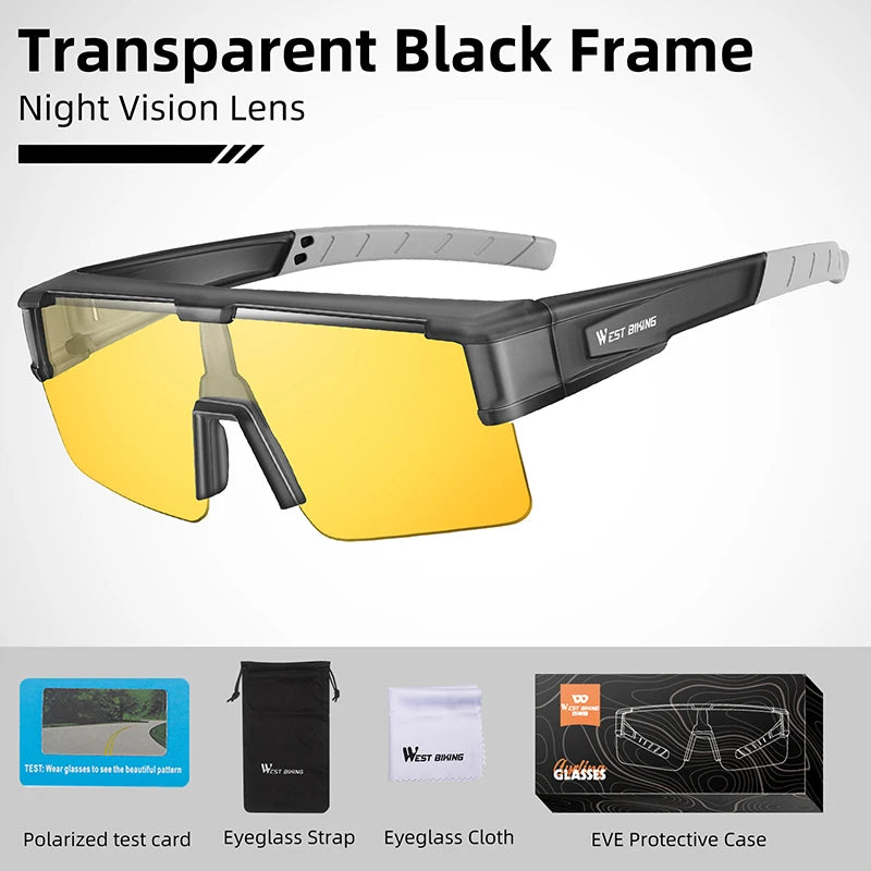 Glasses Cover Sunglass Polarized UV400 Goggles Outdoor Driving Anti-Glare
