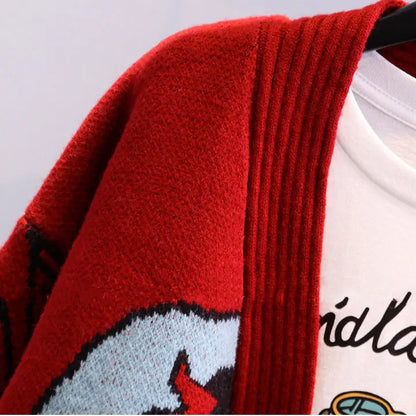 Cardigan Donald Cartoon Sweaters for Women Coat