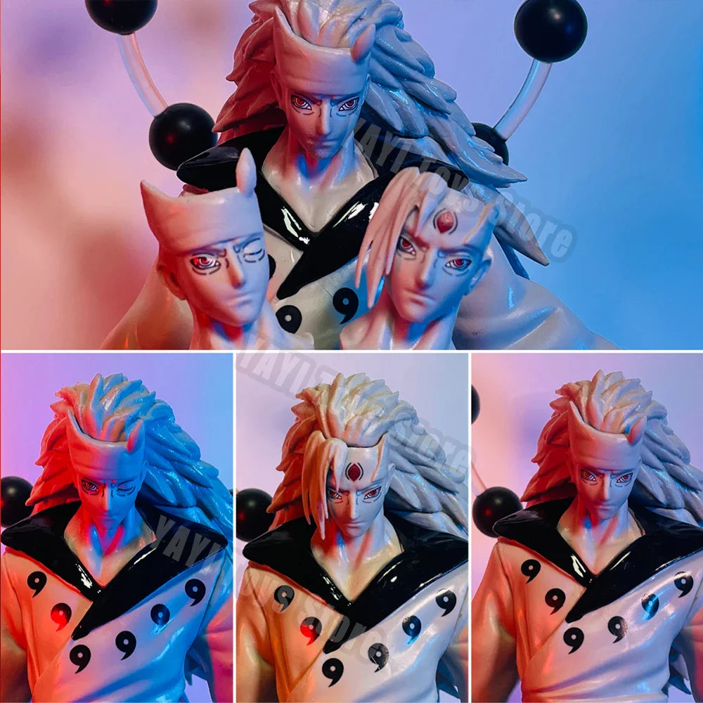 Naruto Shippuden GK Anime Figure  Six Paths Model Uchiha Madara  Action Figure 28cm PVC Statue Collectible Kids Toys Gifts