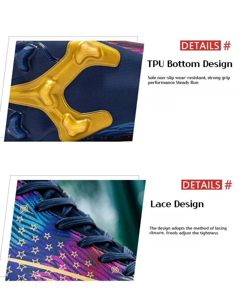 Football Boots Men Futsal Professional Unisex Anti-Slip Kids Soccer Shoes
