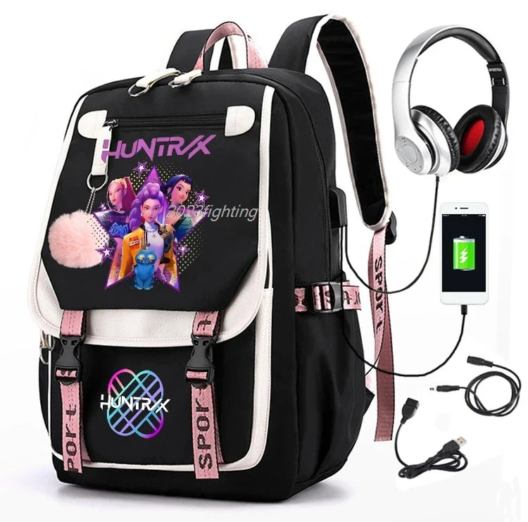 Backpack Cartoon Rucksack Girls School Bag High Capacity Women Backpack