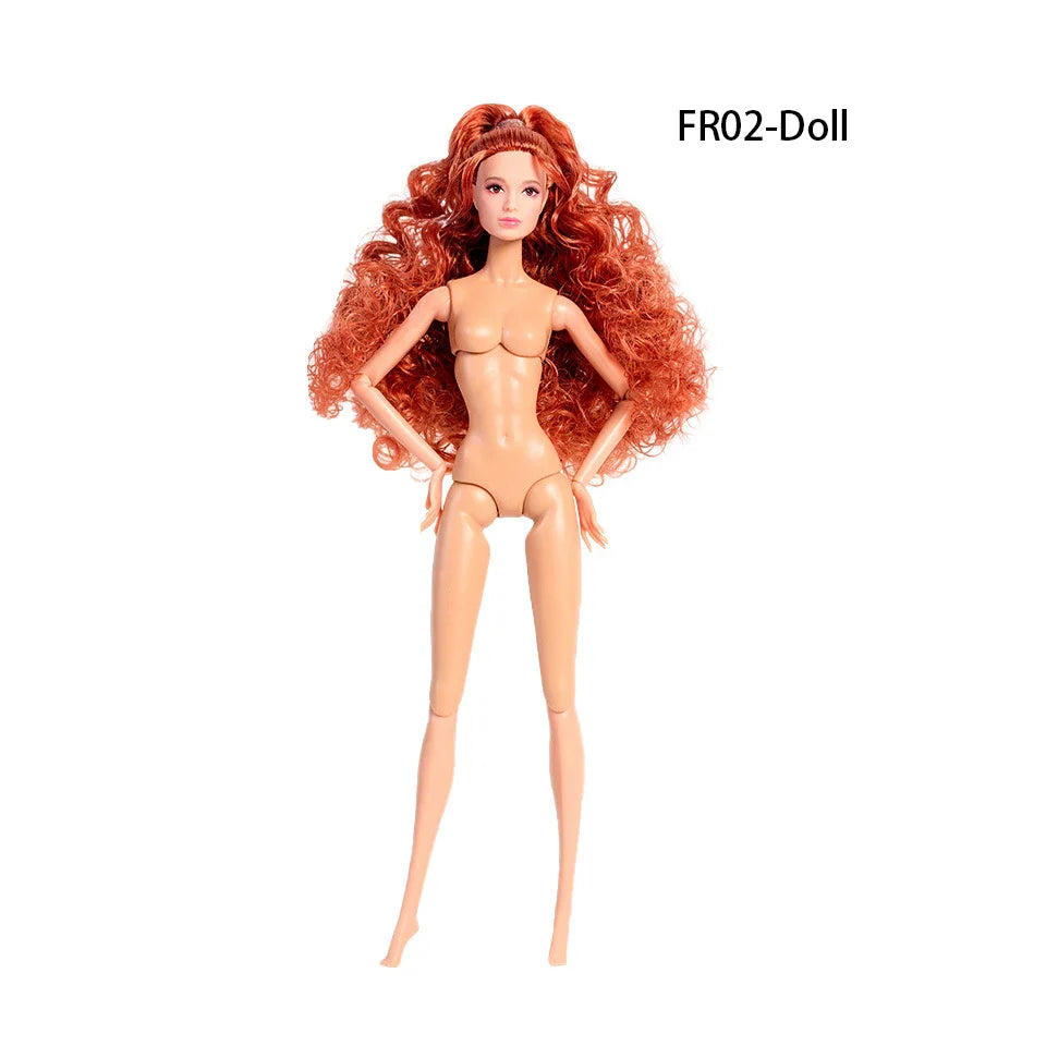 32cm European Supermodel Nude Doll Toy Original Unique Design Full Series Figure 1/6 Joint Multi Color Skin Exquisite Makeup Toy