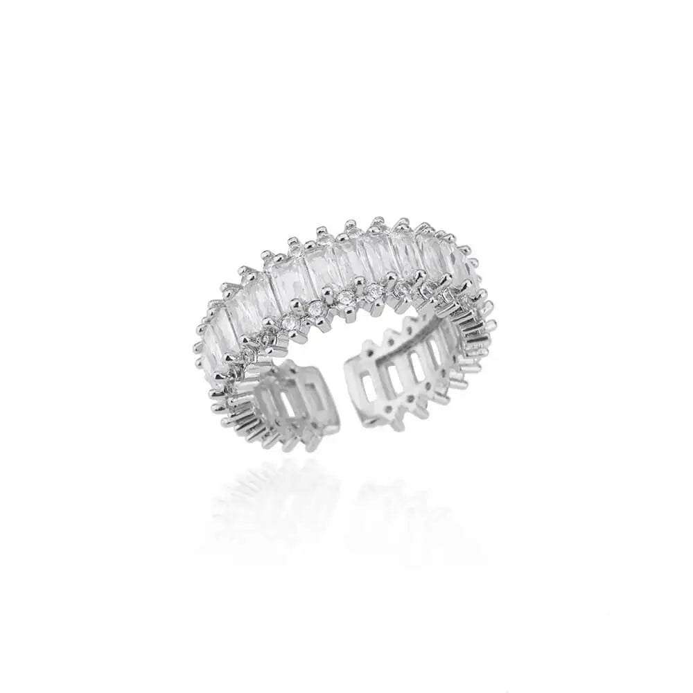 Wedding Rings For Women Gold Color Open Finger Ring Party Jewelry