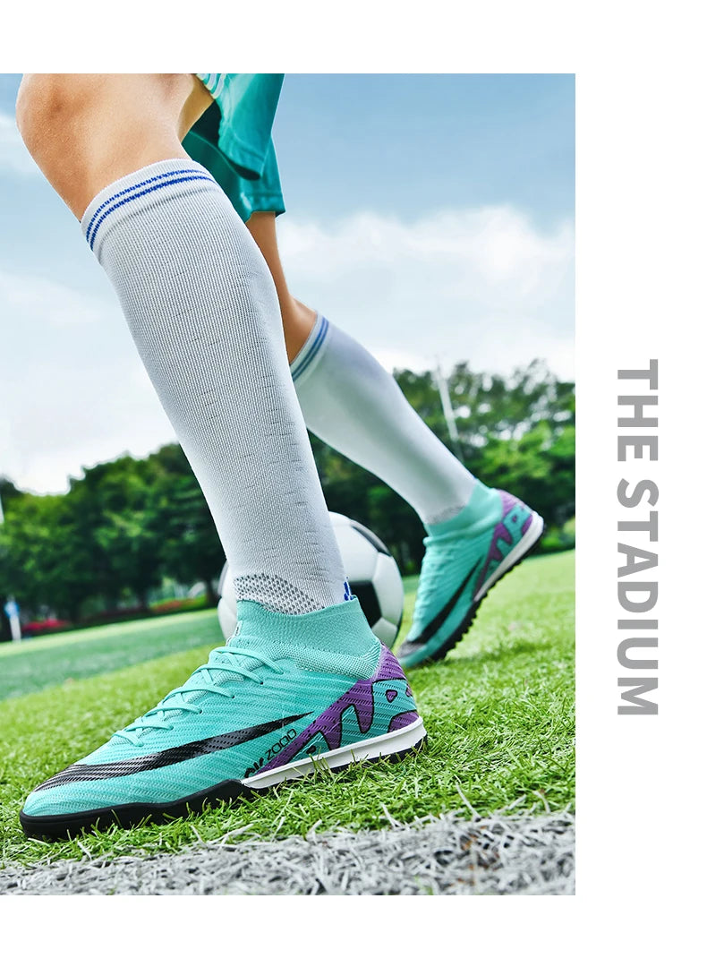 Men Soccer Shoes Grass Society Training Football Boots Cleats