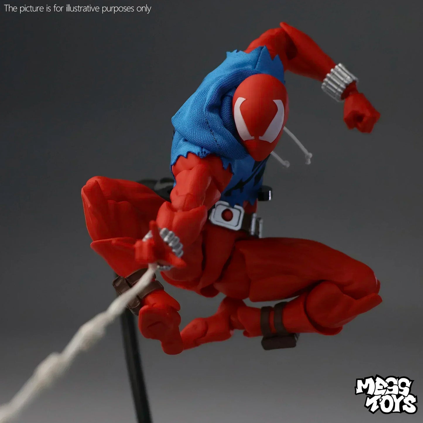 New Mess Toys Scarlet Spiderman hero Anime Action Figures Red Spider Ben Reily Figurine Spider-Man Model Statue Kids Toy Gifts