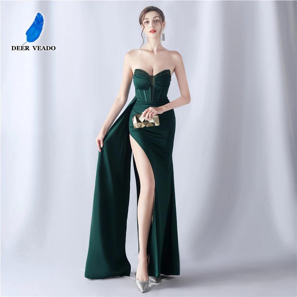 Homecoming Dresses: Women's Evening Dress with Beads Prom Party Maxi Dress