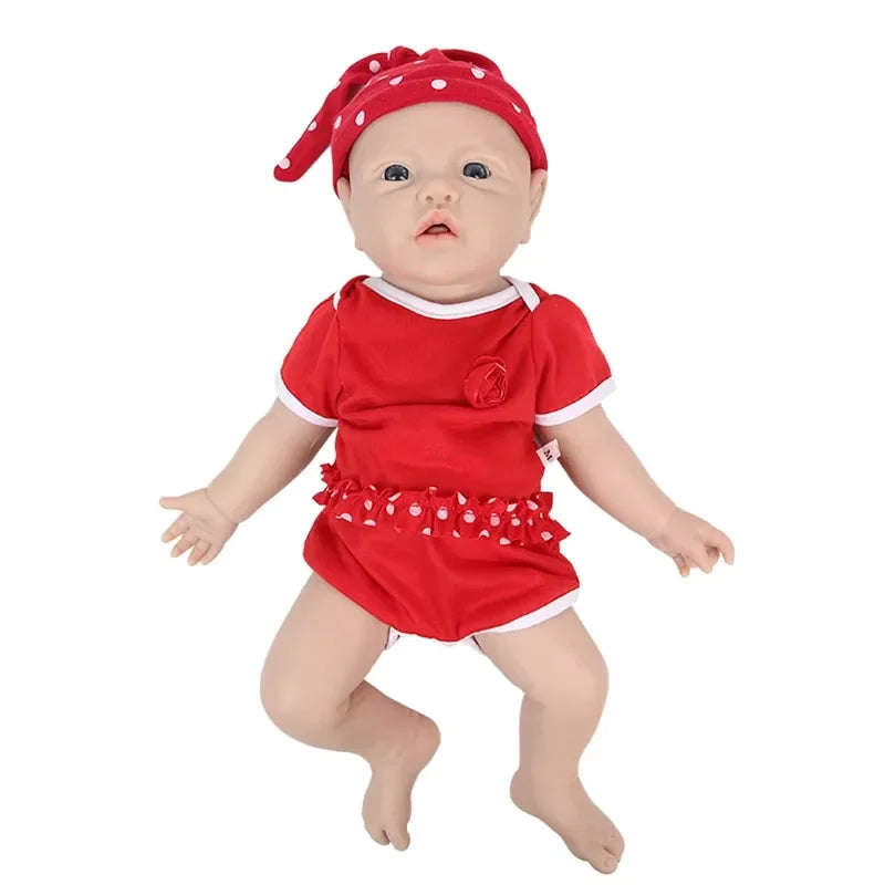 IVITA 100% Full Body Silicone Reborn Baby Dolls Painted Realistic Baby Doll Wholesale Lifelike Toys for Children Christmas Gift