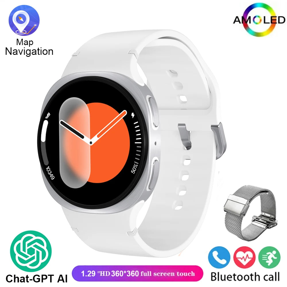 2025 New Watches 8 GPS Track Smartwatch For Man Women Health Sport AMOLED Heart Rate NFC Bluetooth Call Waterproof Smart Watch