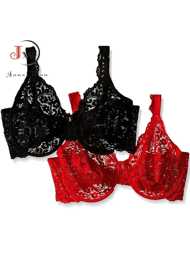 Women Push Up Bra Underwire Full Lace Brassiere Underwear Bras Bralette