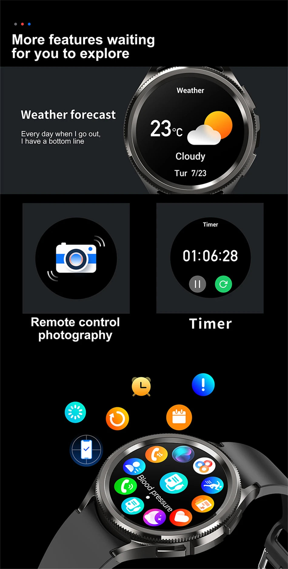 Watch 6 Classic Smartwatch Men GPS Outdoor Sports Health Heart Rate Monitor Waterproof Bluetooth Call Smart Watch 2025 New