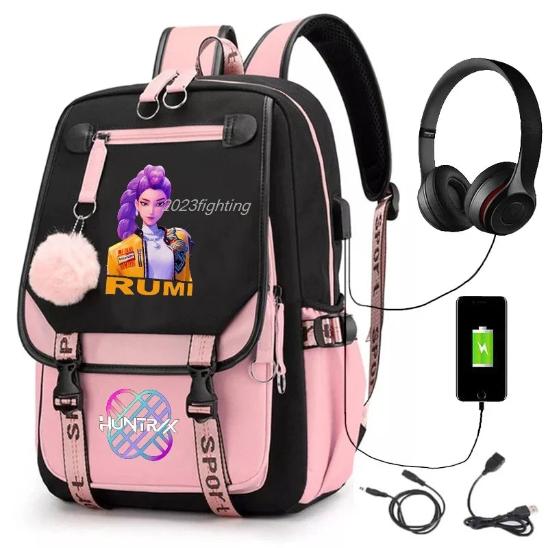 Backpack Cartoon Rucksack Girls School Bag High Capacity Women Backpack