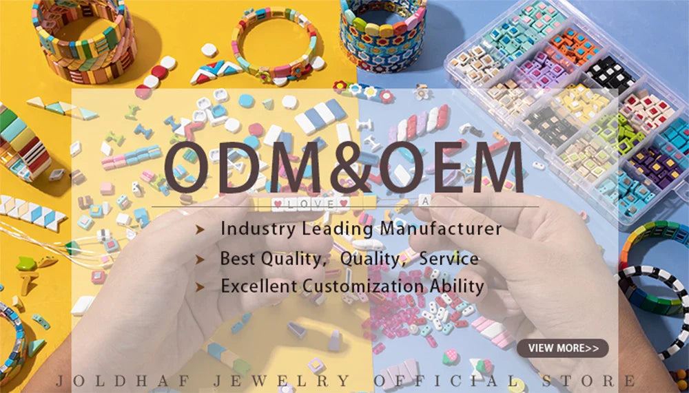 2024 New Happy Bangle Paved Diamond Enamel Beaded Bracelets For Women Boho Gold Color Elastic Bracelets