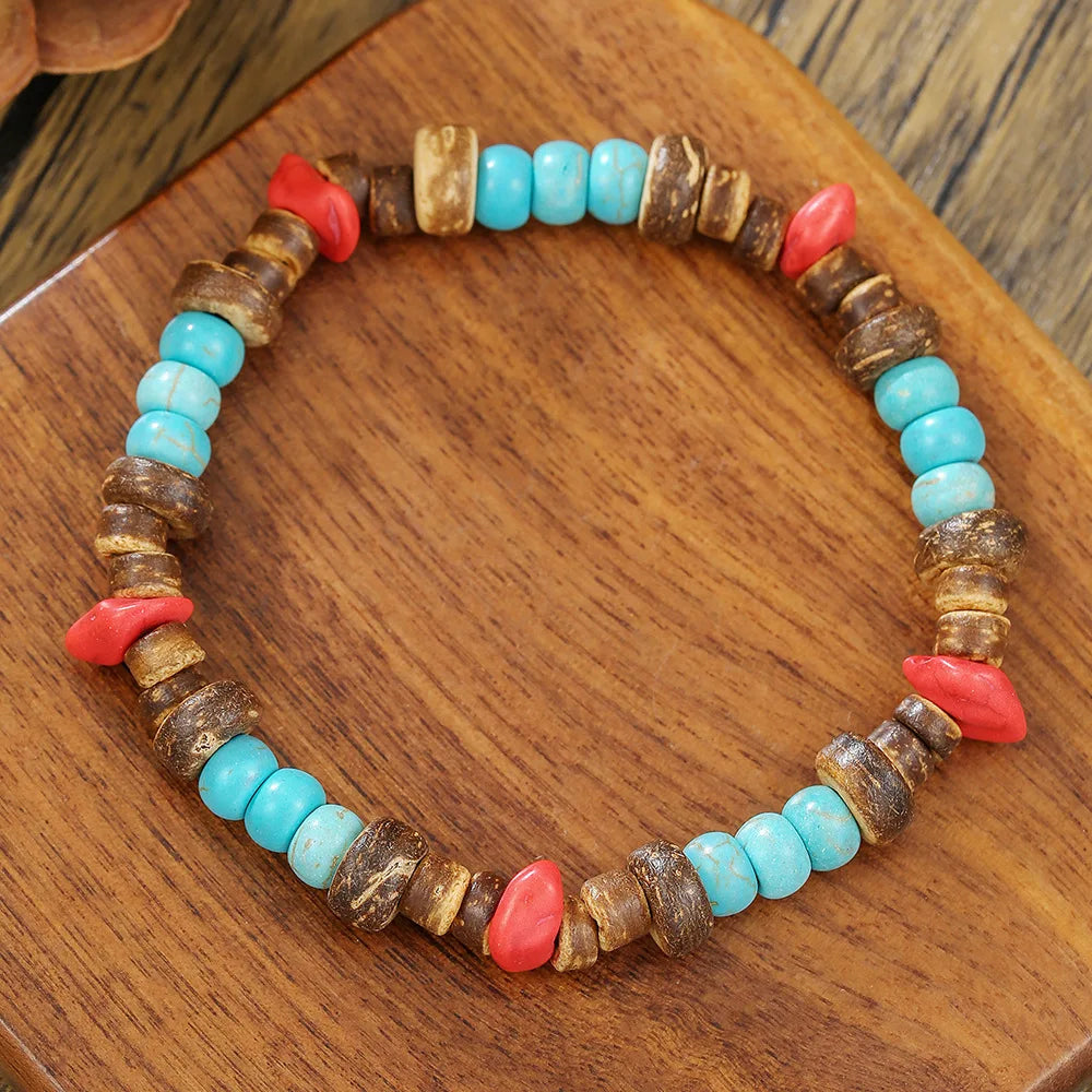 New In Hand-Made Murano Thousand Flower Glass Bead Bracelet Fashion Beaded Diy Personality Crystal Bracelet Women Jewelry