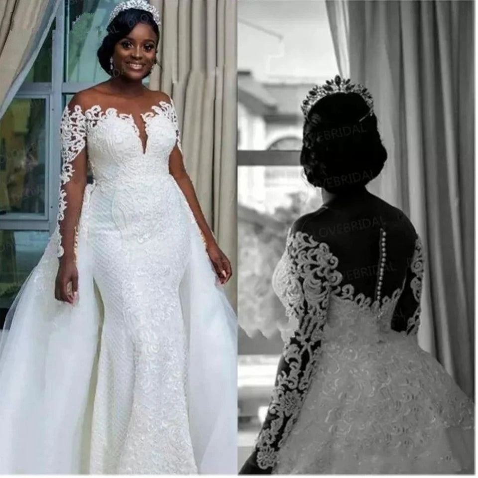 White Bridesmaid Dresses: Wedding Dresses Elegant Bride Gowns Luxury Lace