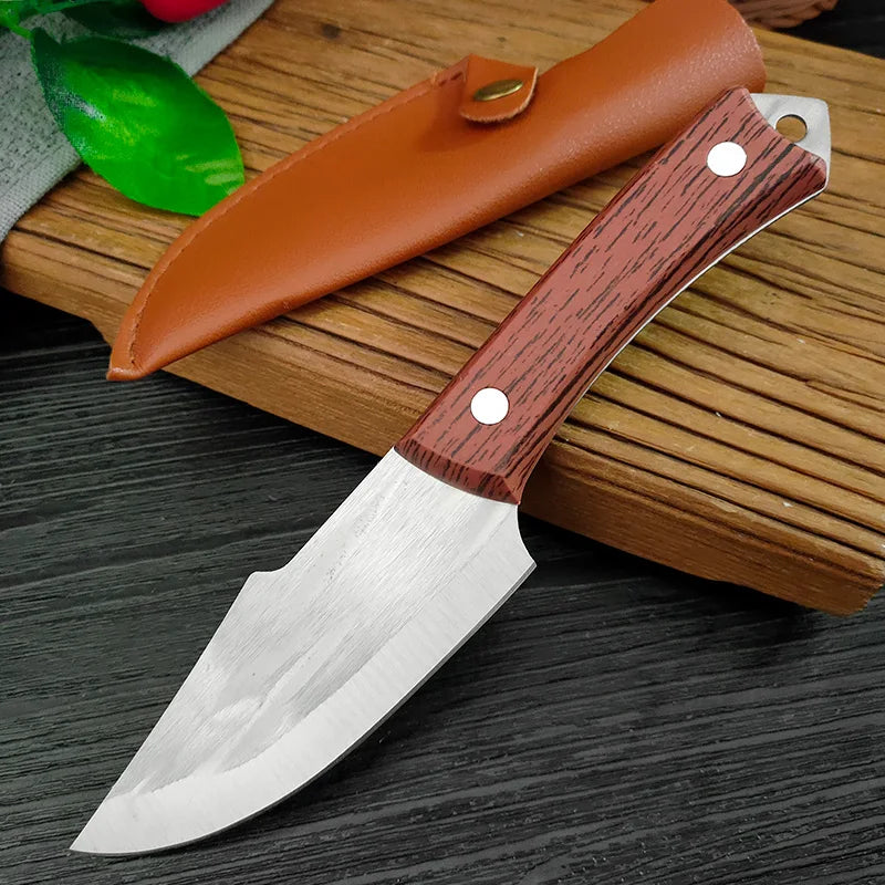 Stainless Steel Boning Knife Cleaver Fish Meat Vegetable Kitchen Knives ABS Handle