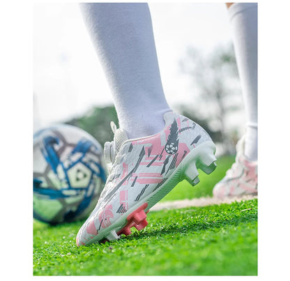 Soccer Shoes for Childrens TF/FG Outdoor Futsal Turf Training Boys Girl