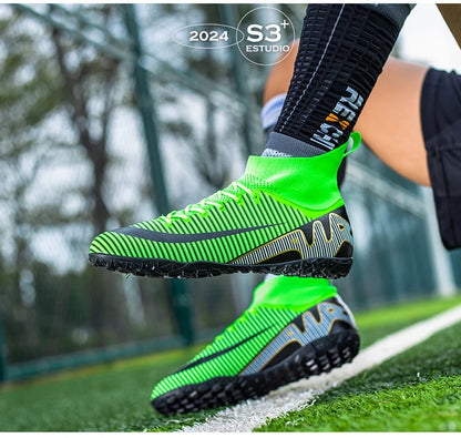 Professional Men Soccer Shoes FG/TF  Football Boots Cleats Breathable  Outdoor