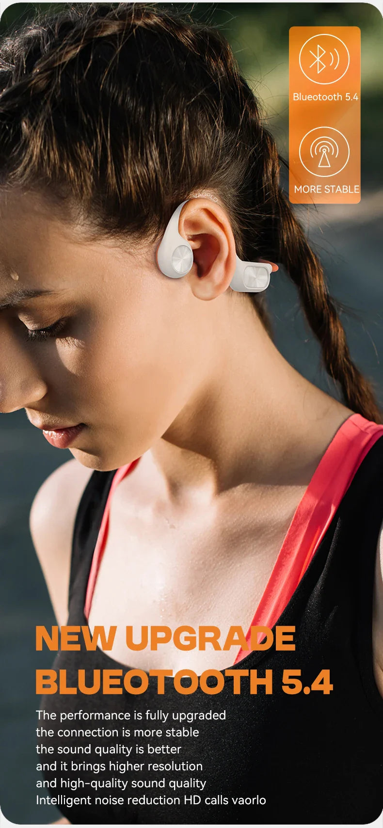 Swimming Earphone IPX8 Waterproof Bone Conduction Headphones MP3 Player Wireless Bluetooth 5.4 Headset LED Display With 32G RAM