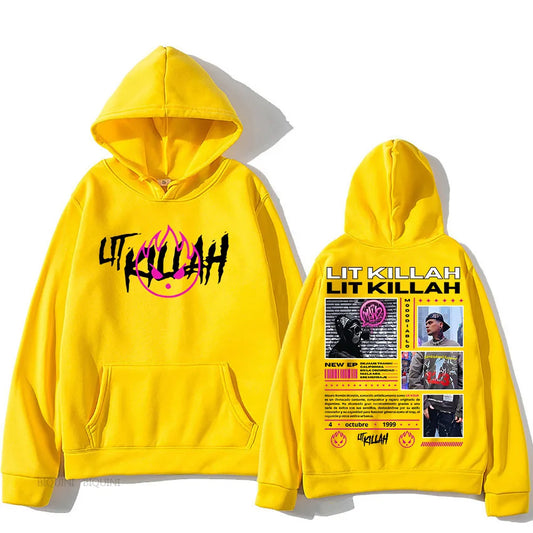 Hooded LIT Killah Funko Pop Hip Hop Casual Retro Sweatshirt With Hooded