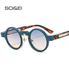 Sunglasses Retro Punk Gradient Shades Women Men Fashion Sunglasses