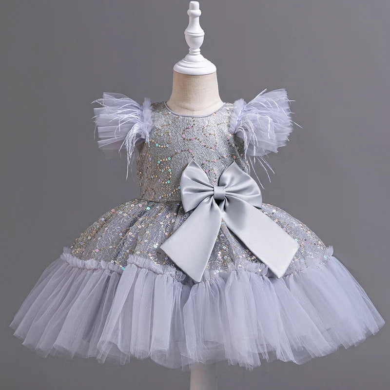 Girl Wedding Dress Kids Birthday Party Princess Dresses
