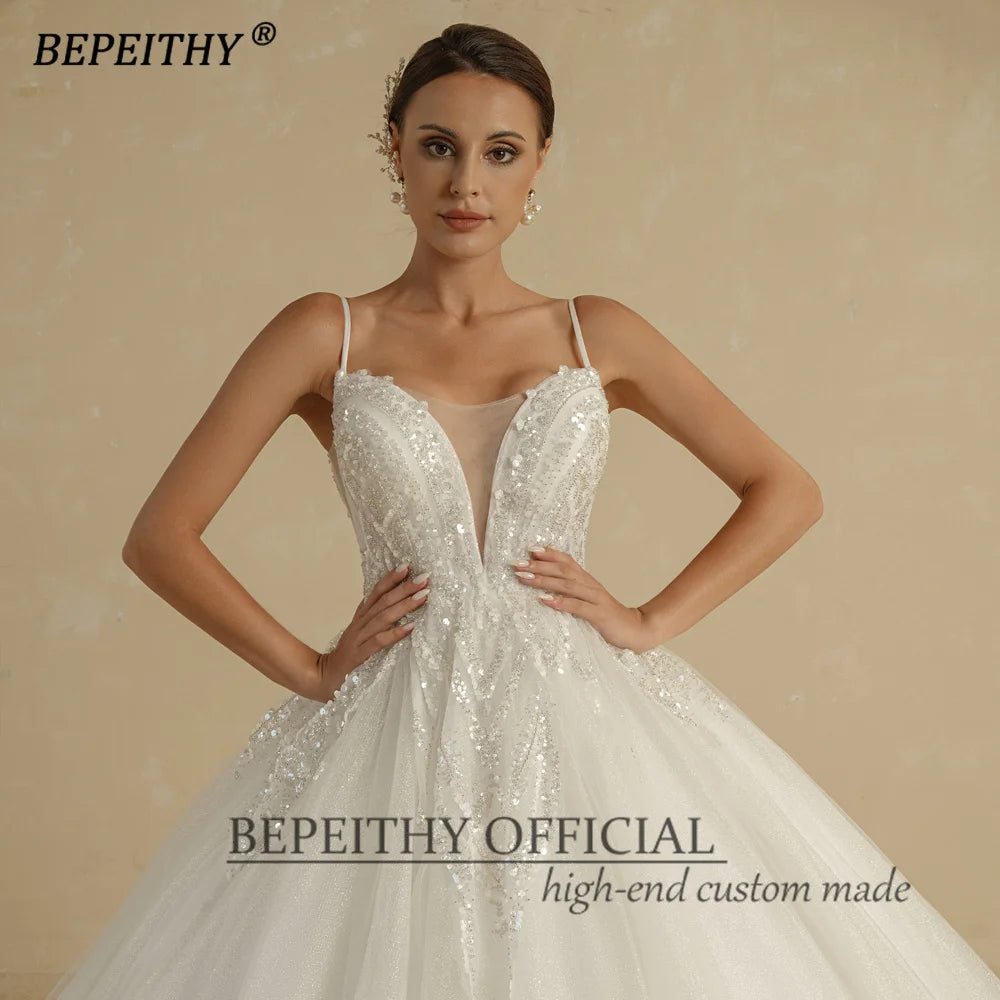 White Bridesmaid Dresses: Ivory Wedding Dresses For Women Spaghetti Straps