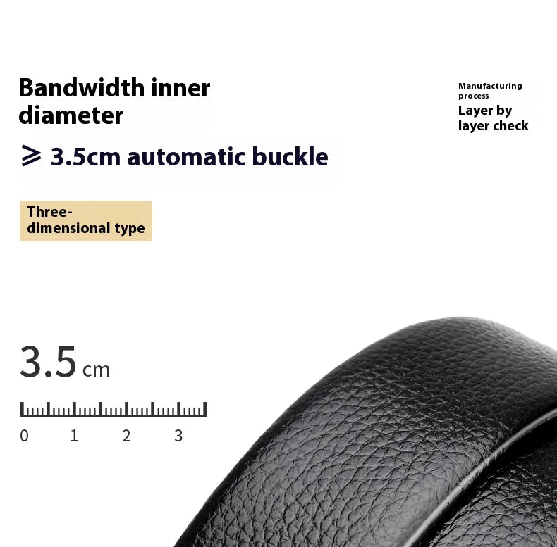 Men's Belt Leather Men Belts Waistband Automatic Belt for Man Mens Male Genuine Waist belts Business belts